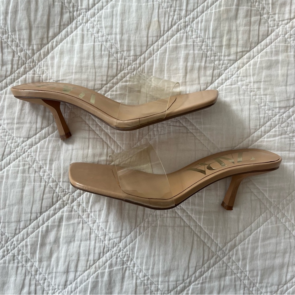 Nude kitten heels
